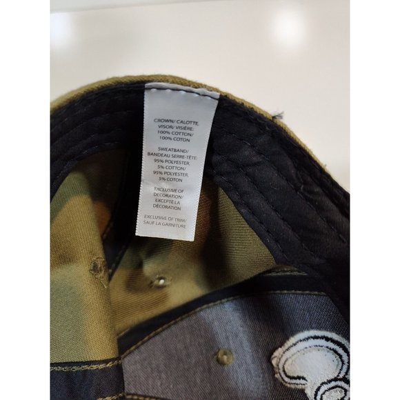 Cabela's Baseball Hat Cap Olive Green Snapback Embroidered Black Logo - Picture 8 of 8